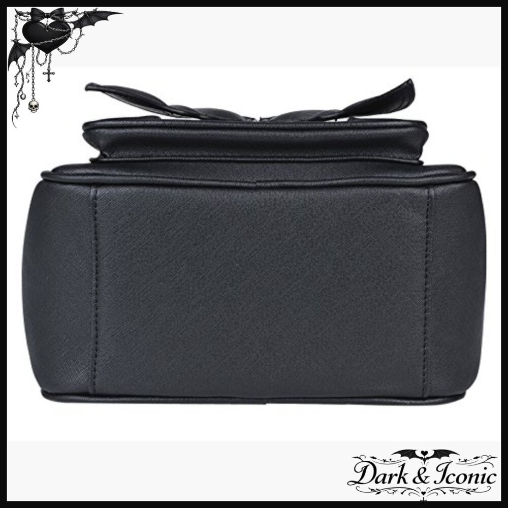 Mini Leather Backpack With Wings, Adjustable Stra… - image 5